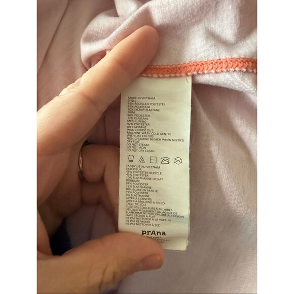 Prana Coral Catina White Pattern Athletic Dress Medium - Picture 7 of 8